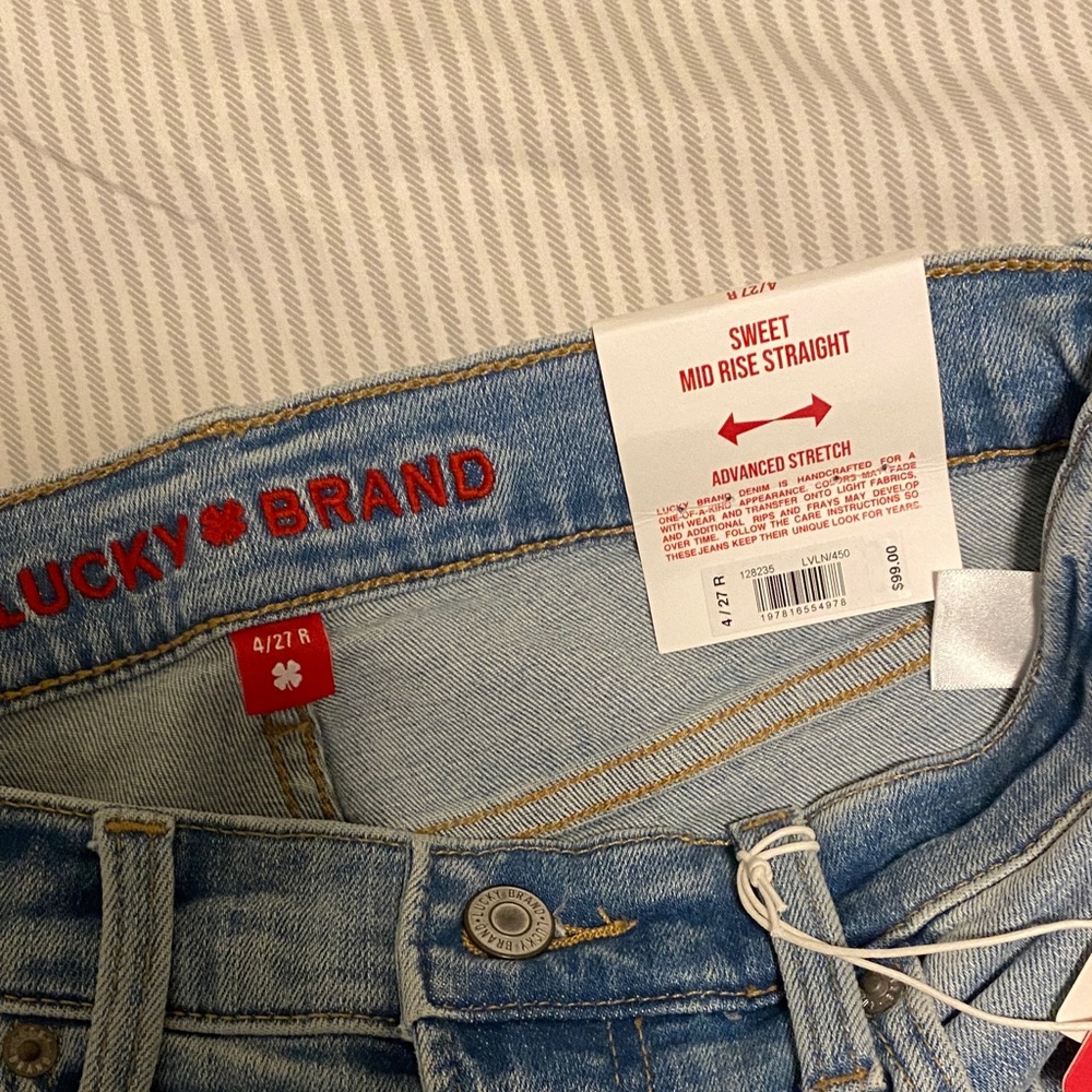 Lucky Brand Light Blue Straight Leg Jeans - Picture 5 of 6